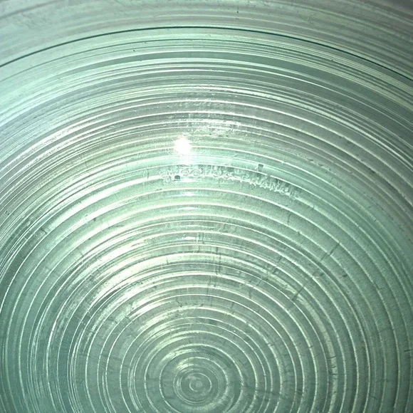 Arcoroc Aqua Spiral Glass Dinner Plates 9 3/4" Set of 9 Restaurant Ware France - Picture 3 of 5
